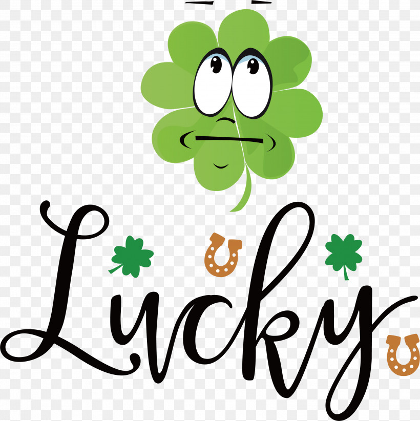 Lucky Patricks Day Saint Patrick, PNG, 2992x3000px, Lucky, Fourleaf Clover, Green, Leaf, Patricks Day Download Free