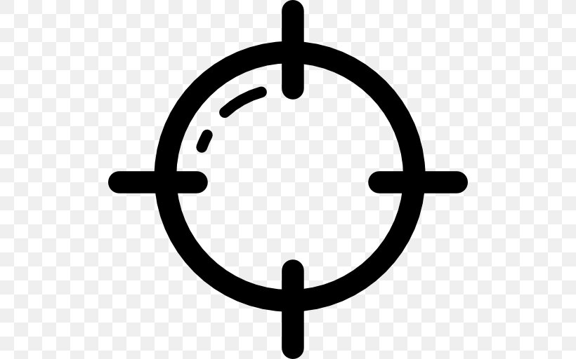 Reticle Telescopic Sight Clip Art, PNG, 512x512px, Reticle, Black And White, Bullseye, Logo, Royaltyfree Download Free