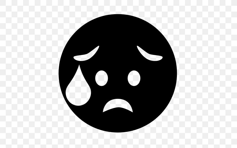 Smiley Emoticon Stress, PNG, 512x512px, Smiley, Black, Black And White, Emoticon, Emotion Download Free
