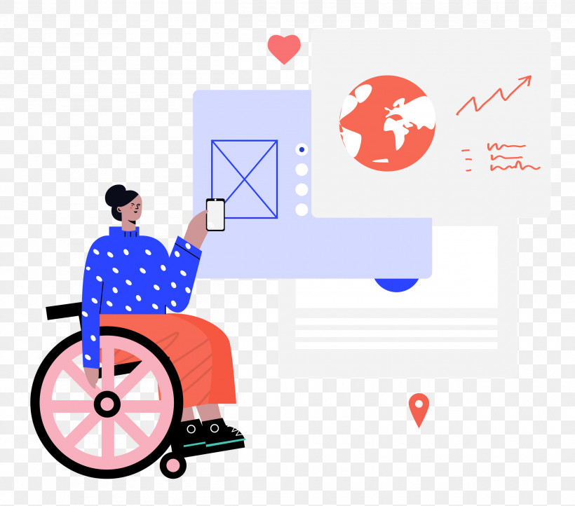 Wheel Chair People, PNG, 2500x2204px, Wheel Chair, Abstract Art, Animation, Cartoon, Drawing Download Free