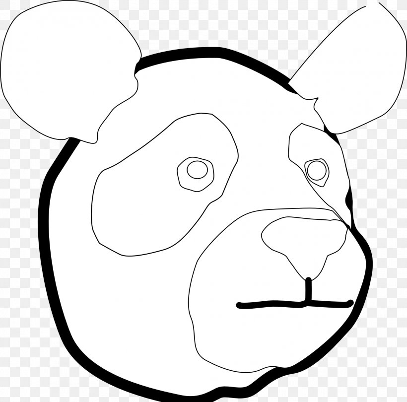 Clip Art Puppy Giant Panda Dog Breed Black And White, PNG, 1979x1955px, Watercolor, Cartoon, Flower, Frame, Heart Download Free