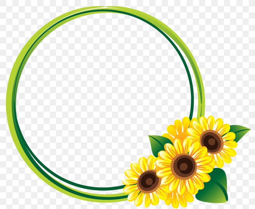 Clip Art Vector Graphics Image Openclipart, PNG, 817x674px, Picture Frames, Body Jewelry, Common Sunflower, Cut Flowers, Daisy Family Download Free