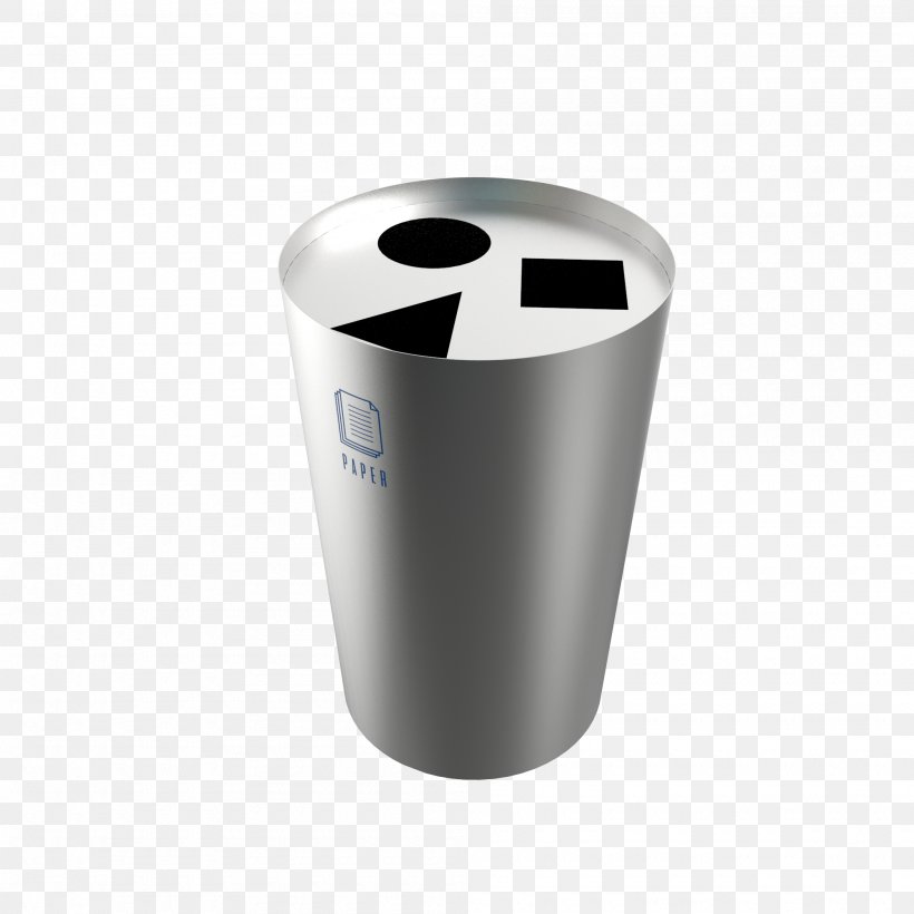 Recycling Bin Rubbish Bins & Waste Paper Baskets Stainless Steel, PNG, 2000x2000px, Recycling Bin, Container, Cylinder, Die, Hardware Download Free