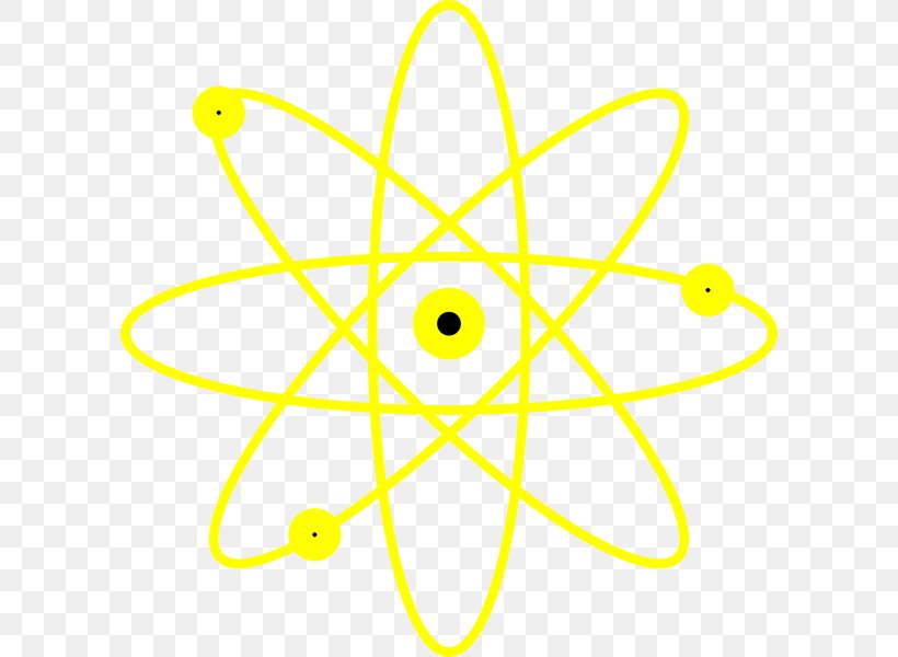Yellow Atom Lattice Clip Art, PNG, 600x600px, Yellow, Area, Atom, Bohr Model, Com Download Free