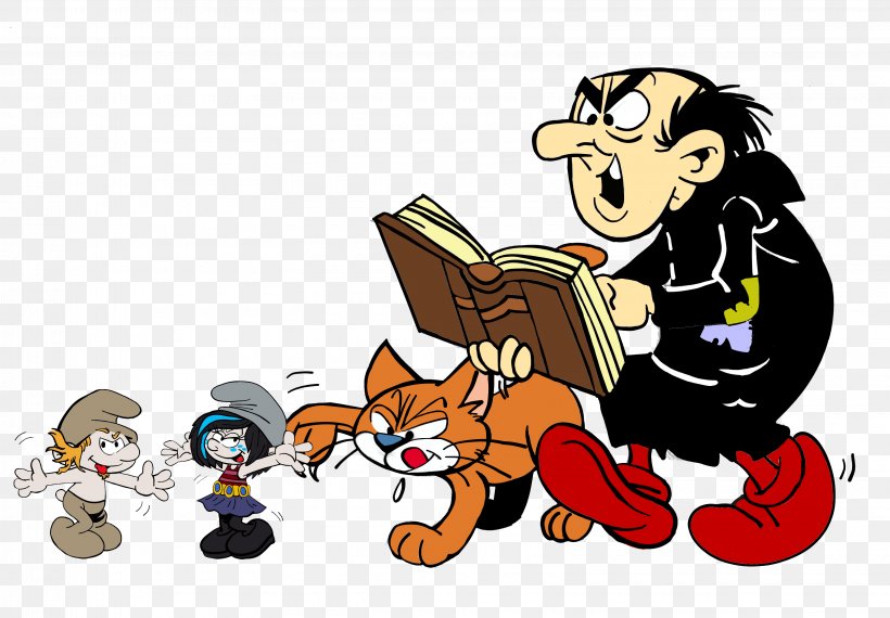 Gargamel Azrael Smurfette Vexy Hefty Smurf, PNG, 3240x2256px, Gargamel, Art, Azrael, Big Cats, Carnivoran Download Free