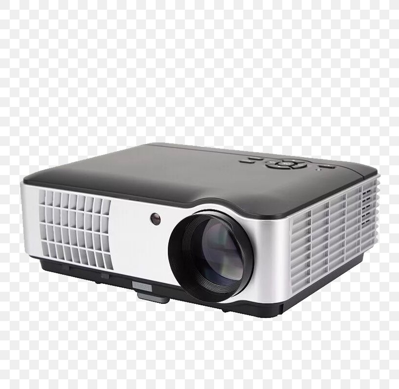 Video Projector 1080p LCD Projector Digital Light Processing, PNG, 800x800px, Projector, Brightness, Contrast Ratio, Digital Light Processing, Electronic Device Download Free