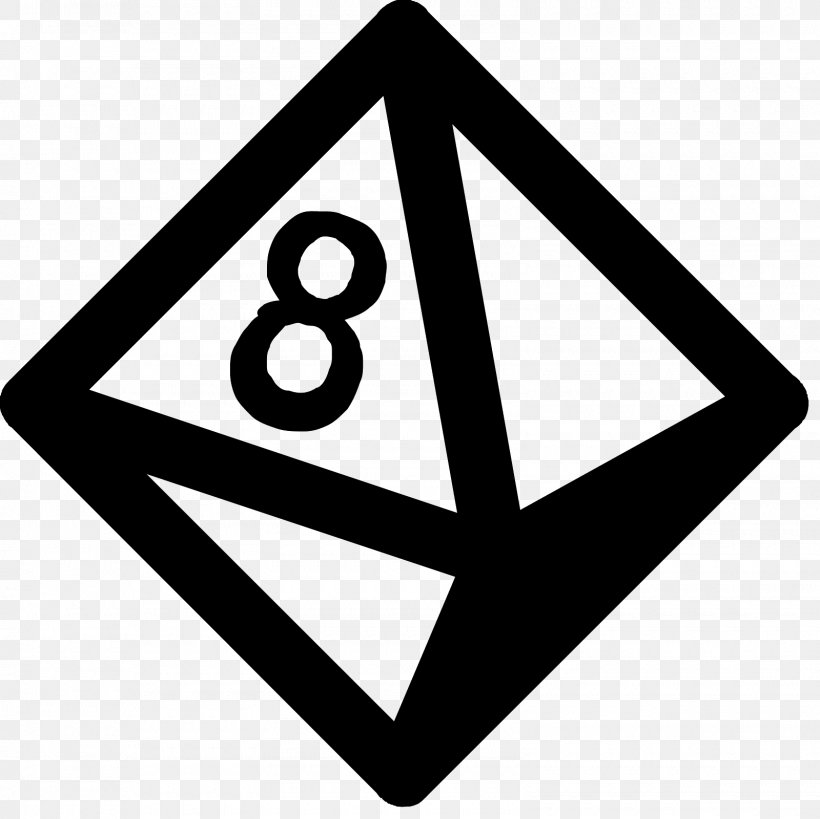 Octahedron Dice Linkware, PNG, 1600x1600px, 8bit Color, Octahedron, Area, Black And White, Brand Download Free