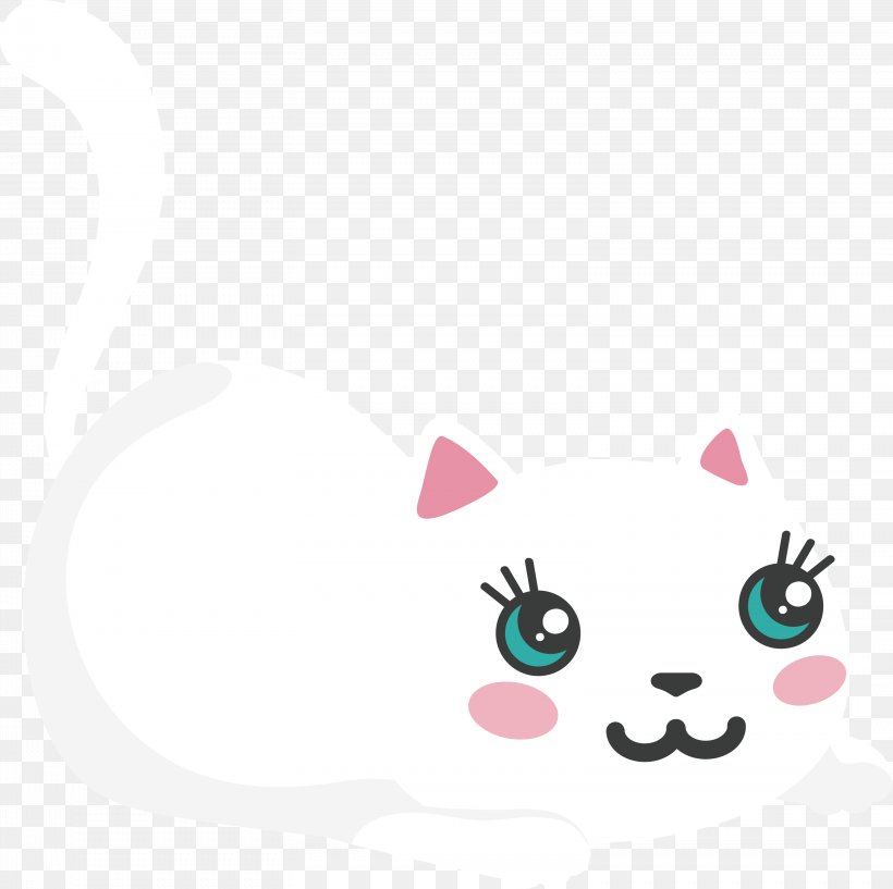 Pink Cat Clip Art, PNG, 3116x3107px, Cat, Cartoon, Mammal, Nose, Pink Download Free