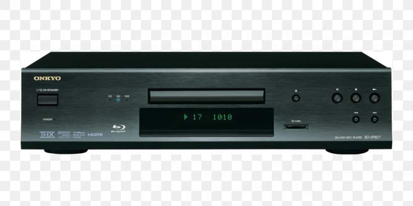 Blu-ray Disc Onkyo BD-SP807 Electronics AV Receiver, PNG, 976x488px, Bluray Disc, Amplifier, Audio, Audio Receiver, Av Receiver Download Free