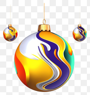 Christmas Ornaments - Colorful And Bright Christmas Baubles PNG