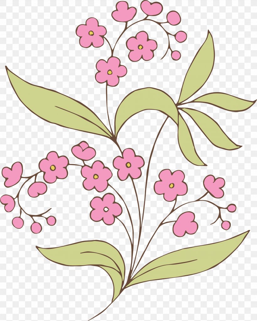 Flower Drawing Clip Art, PNG, 3137x3917px, Flower, Art, Branch, Color, Cut Flowers Download Free