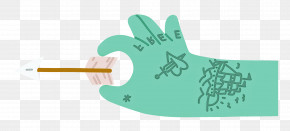 Hand Pinching Arrow PNG