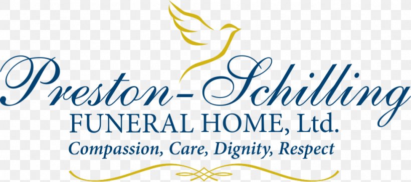 Preston-Schilling Funeral Home, Ltd. Cremation Dignity Plc, PNG, 974x433px, Funeral Home, Area, Blue, Brand, Calligraphy Download Free