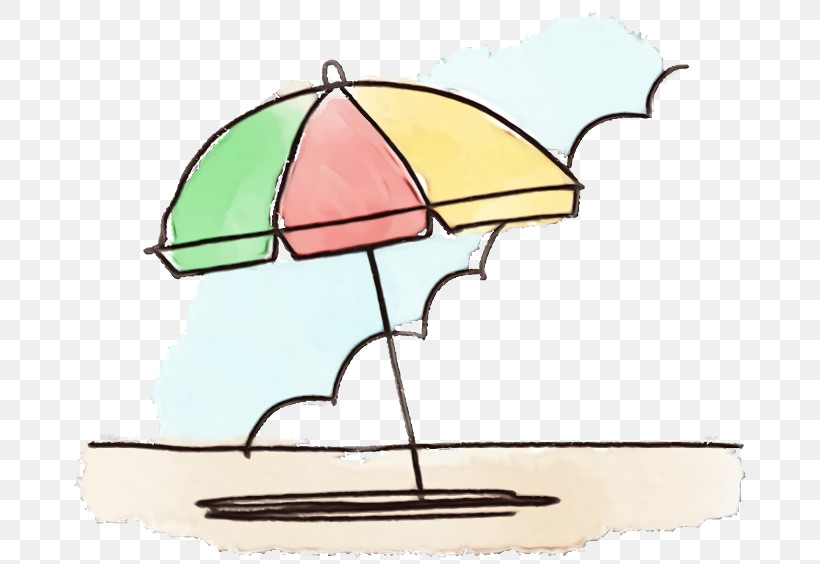 Umbrella Water Line Shade Diagram, PNG, 700x564px, Watercolor, Diagram, Line, Paint, Shade Download Free