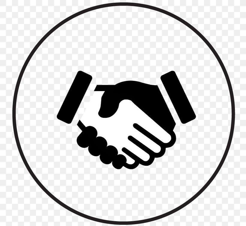 Vector Graphics Handshake Clip Art Illustration, PNG, 750x754px, Handshake, Area, Black, Black And White, Brand Download Free