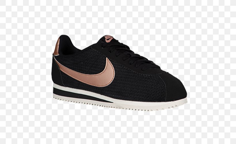 nike classic cortez womens black and gold