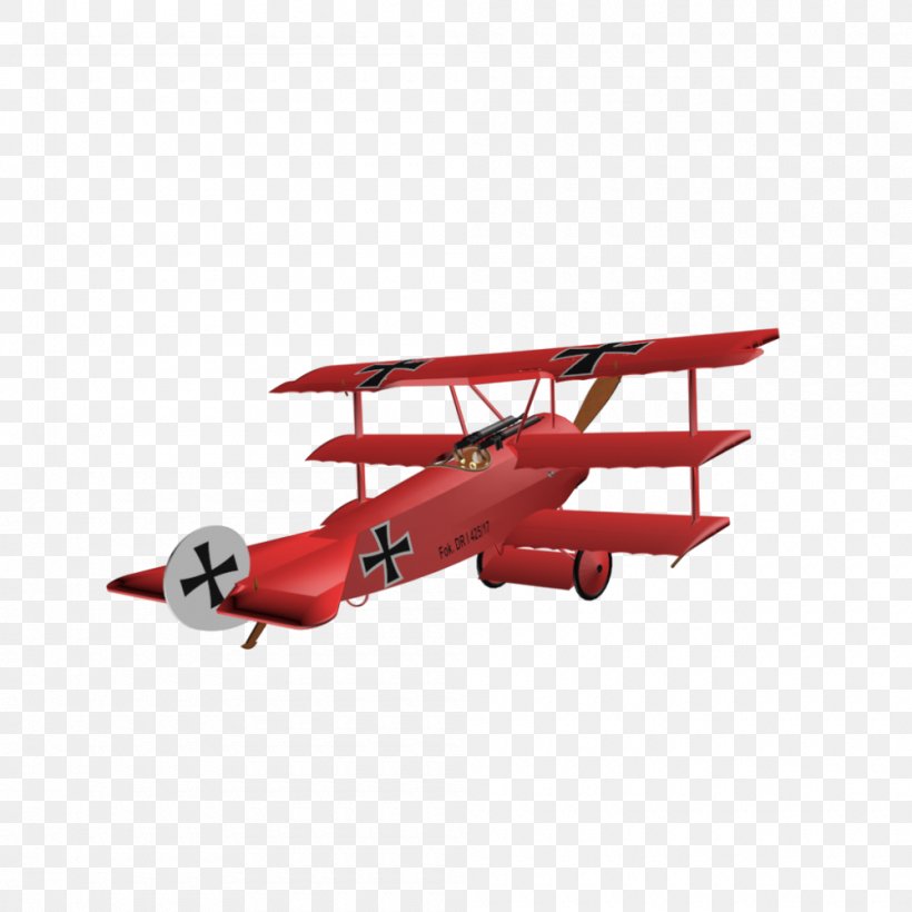 The Red Fighter Pilot Fokker Dr.I Red Baron II Airplane Triplane, PNG, 1000x1000px, Red Fighter Pilot, Aircraft, Airplane, Biplane, Flap Download Free