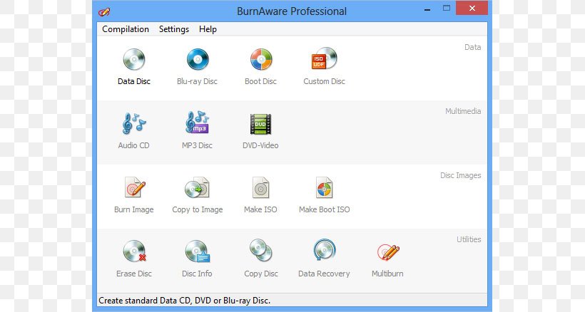 Blu-ray Disc BurnAware ISO Image Computer Software Free Software, PNG, 750x438px, Bluray Disc, Area, Brand, Computer, Computer Icon Download Free