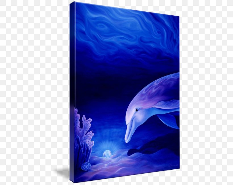 Common Bottlenose Dolphin Oil Painting Gallery Wrap, PNG, 456x650px, Common Bottlenose Dolphin, Art, Biology, Blue, Bottlenose Dolphin Download Free