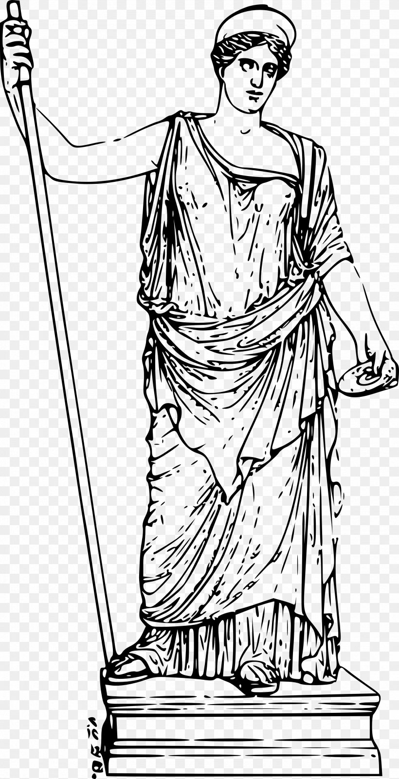 Hera Ancient Greece Persephone Poseidon Hades, PNG, 2555x4994px, Hera, Ancient Greece, Ancient Greek Sculpture, Ancient History, Art Download Free
