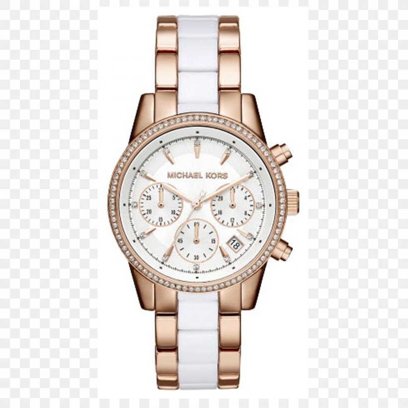 Michael Kors Women's Ritz Michael Kors Women's Portia Gold Michael Kors Slim Runway Chronograph, PNG, 1000x1000px, Gold, Brand, Chronograph, Color, Diamond Download Free