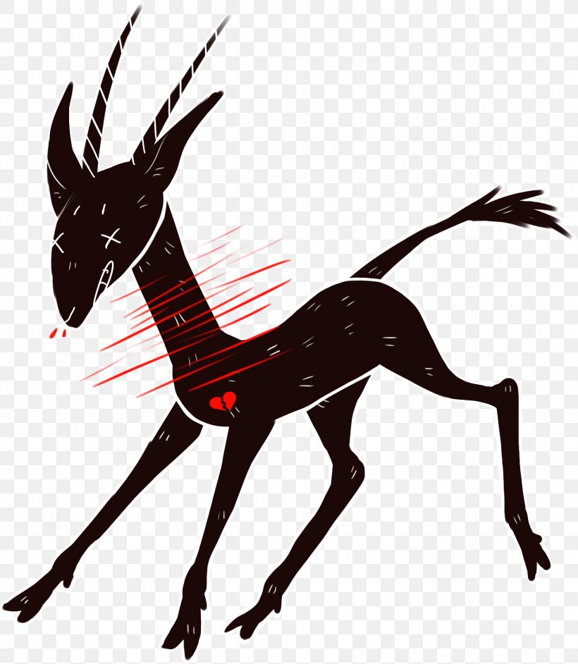 Reindeer Mustang Antelope Pack Animal Freikörperkultur, PNG, 1548x1779px, 2019 Ford Mustang, Reindeer, Antelope, Antler, Black And White Download Free