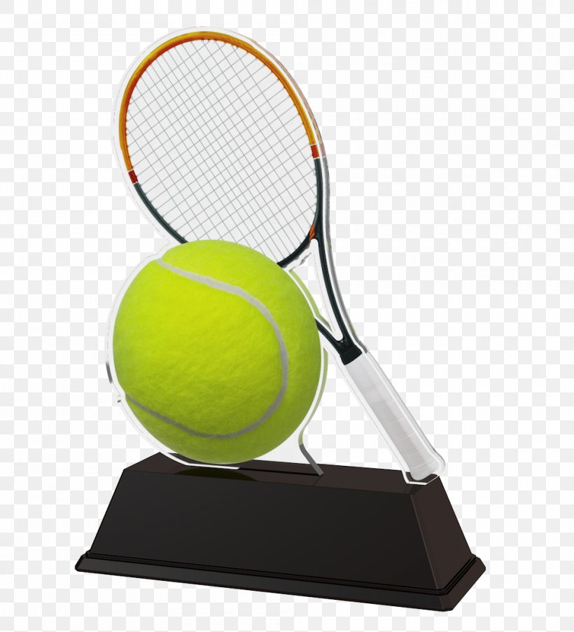 Trophy Tennis Balls Racket, PNG, 1000x1100px, Trophy, Award, Ball, Commemorative Plaque, Medal Download Free