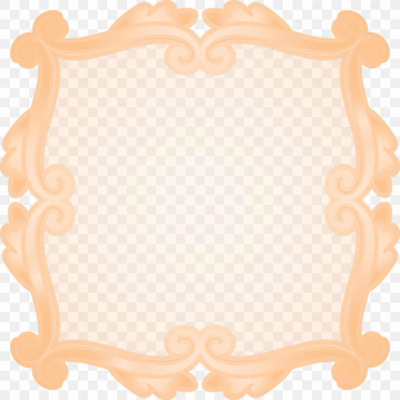 Square Frame, PNG, 3000x3000px, Square Frame, Beige, Ornament, Picture Frame Download Free