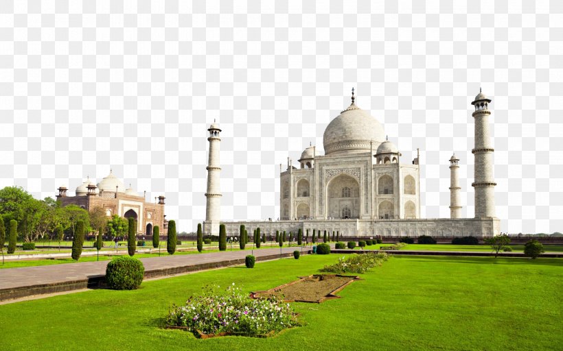 Taj Mahal Agra Fort Qutb Minar Udaipur Yamuna, PNG, 1440x900px, Taj Mahal, Agra, Agra Fort, Building, Facade Download Free