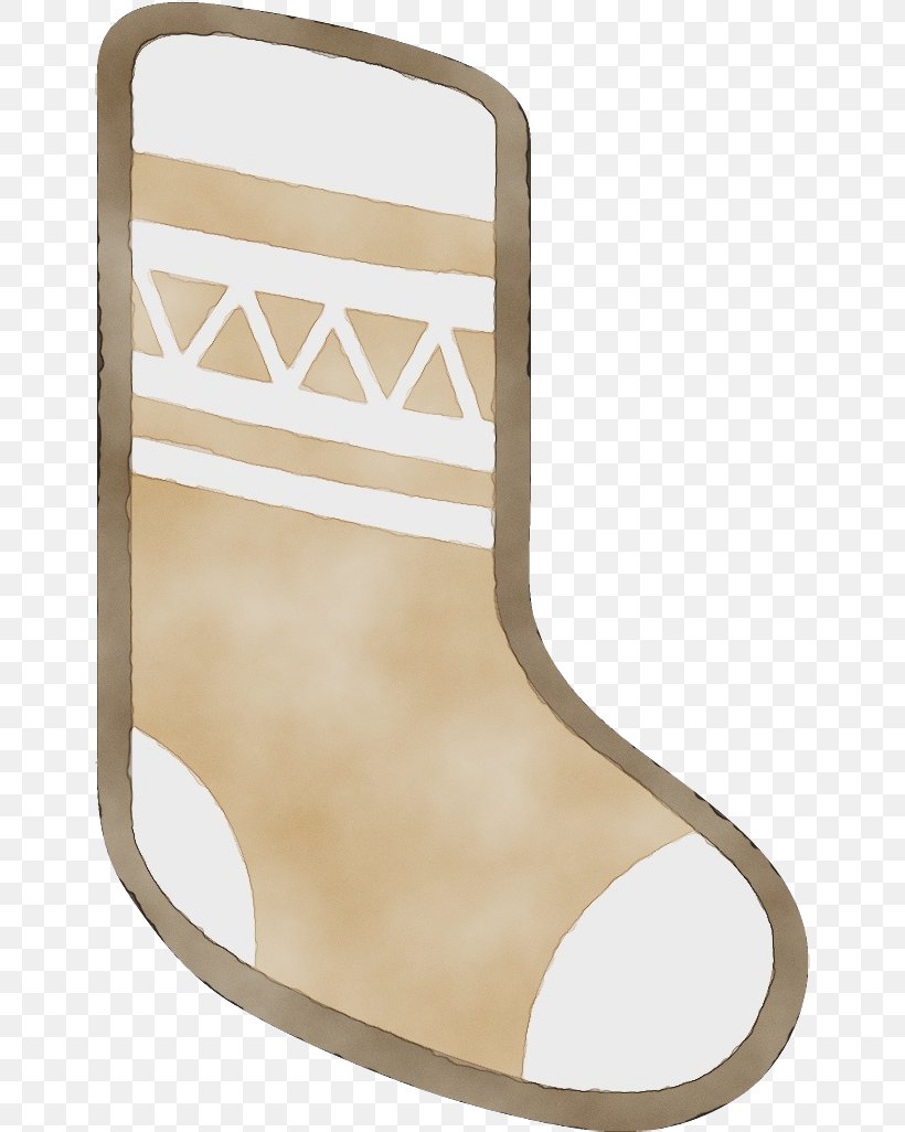Christmas Stocking, PNG, 648x1026px, Watercolor, Beige, Chair, Christmas Stocking, Footwear Download Free
