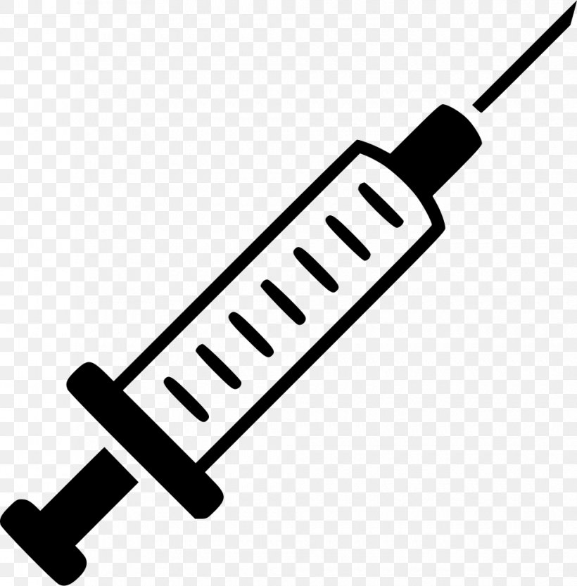 Injection Pharmaceutical Drug Hypodermic Needle, PNG, 980x996px, Injection, Black And White, Drug, Drug Injection, Hypodermic Needle Download Free