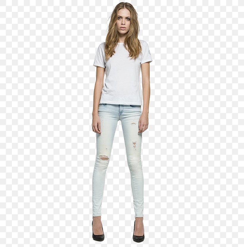 Jeans T-shirt Shoulder Denim Leggings, PNG, 380x830px, Watercolor, Cartoon, Flower, Frame, Heart Download Free
