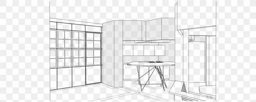 Line Angle Home Shelf, PNG, 3508x1399px, Home, Area, Black And White, Furniture, Home Accessories Download Free