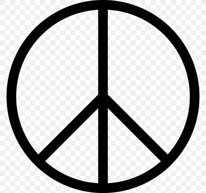 Peace Symbols Campaign For Nuclear Disarmament Clip Art, PNG, 768x768px, Peace Symbols, Area, Black And White, Campaign For Nuclear Disarmament, Gerald Holtom Download Free
