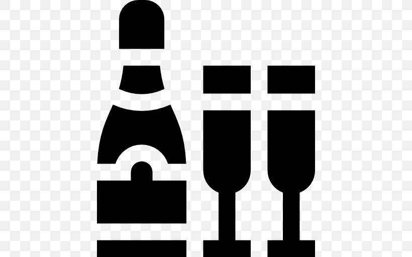 Champagne Alcoholic Drink Rum Clip Art, PNG, 512x512px, Champagne, Alcoholic Drink, Alcoholism, Black, Black And White Download Free