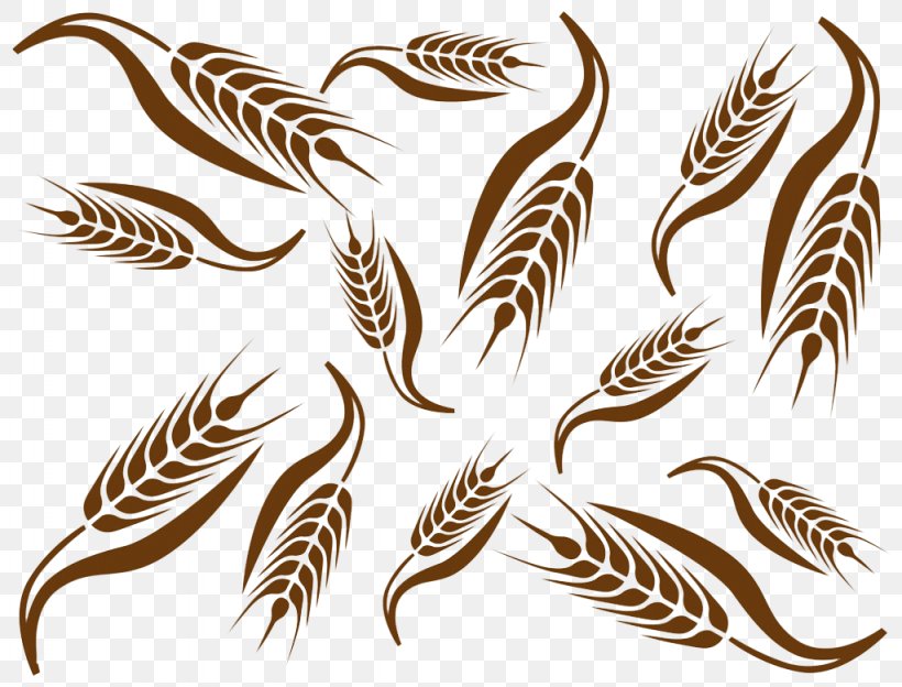 Common Wheat Ear Cereal Clip Art, PNG, 1024x780px, Common Wheat, Cereal, Ear, Feather, Harvest Download Free