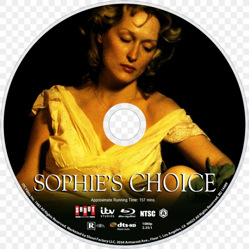 Meryl Streep Sophie's Choice Hollywood DVD Actor, PNG, 1000x1000px, Meryl Streep, Actor, Album Cover, Bluray Disc, Brand Download Free