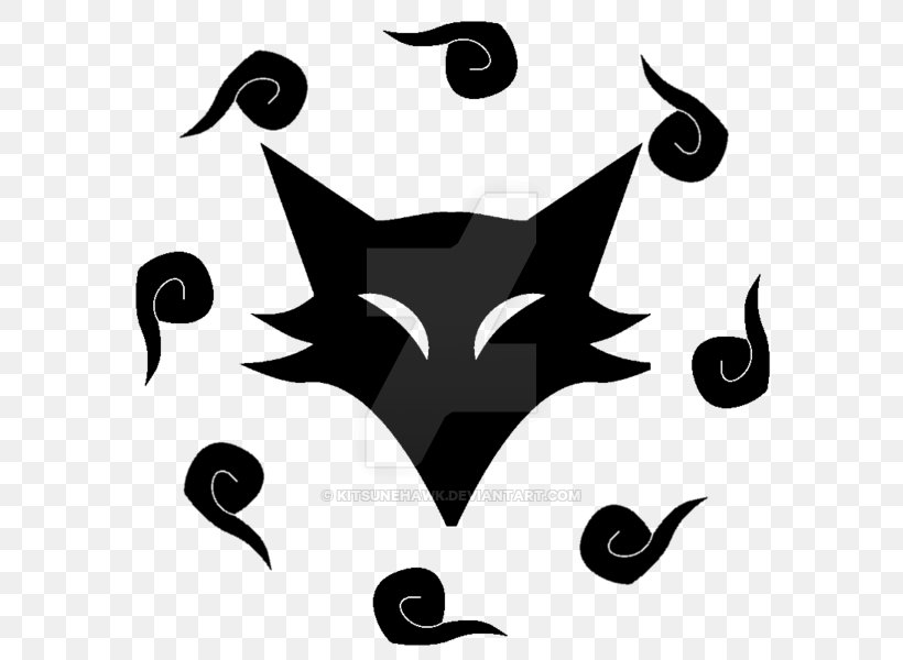 Nine-tailed Fox Kitsune Mon Symbol Crest, PNG, 600x600px, Ninetailed Fox, Black, Black And White, Coat Of Arms, Crest Download Free
