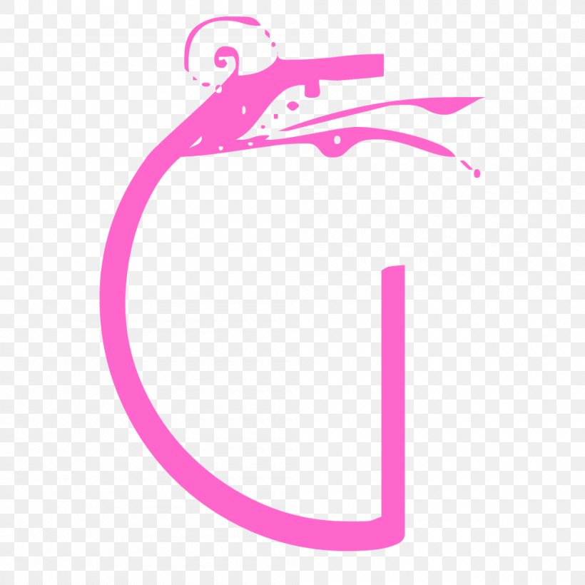 Pink Letter G Transparent., PNG, 1000x1000px, Pink M, Logo, Magenta, Pink, Purple Download Free