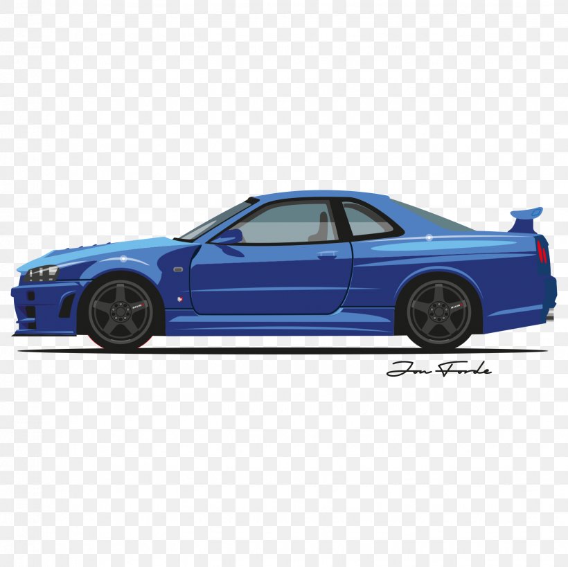 Compact Car Nissan Skyline GT-R Sports Car, PNG, 1635x1635px, Car, Automotive Design, Automotive Exterior, Blue, Bumper Download Free