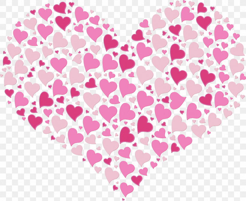 Pink Heart Pattern Heart Magenta, PNG, 1920x1574px, Watercolor, Heart, Love, Magenta, Paint Download Free