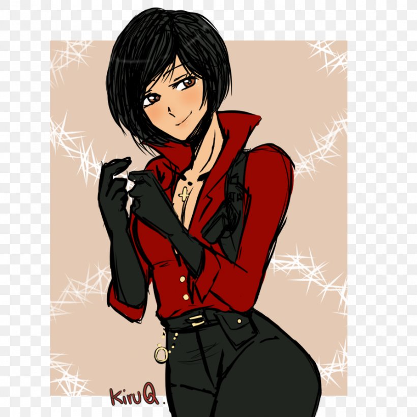 Ada Wong Drawing Resident Evil 6 Resident Evil 4 Illustration, PNG, 894x894px, Watercolor, Cartoon, Flower, Frame, Heart Download Free