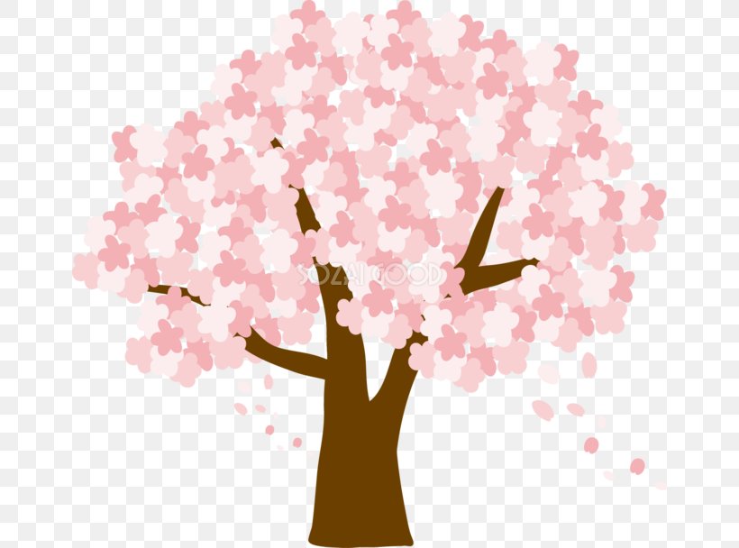 Cherry Blossom Sakura Sakura Spring, PNG, 660x608px, Watercolor, Cartoon, Flower, Frame, Heart Download Free