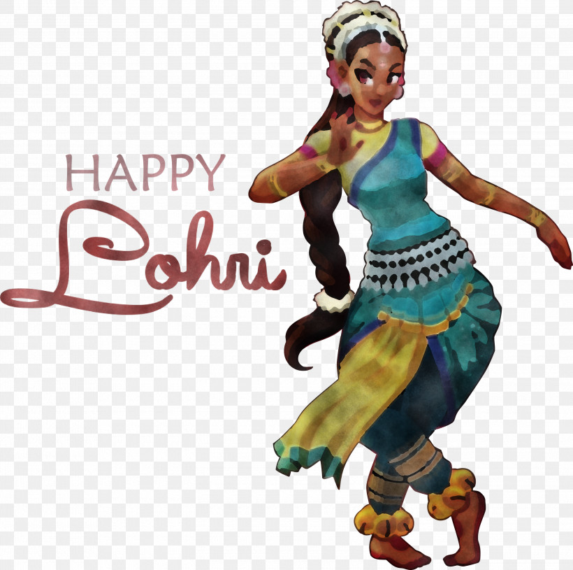 Happy Lohri, PNG, 3000x2984px, Happy Lohri, Cartoon, Concept Art, Dance In India, Drawing Download Free
