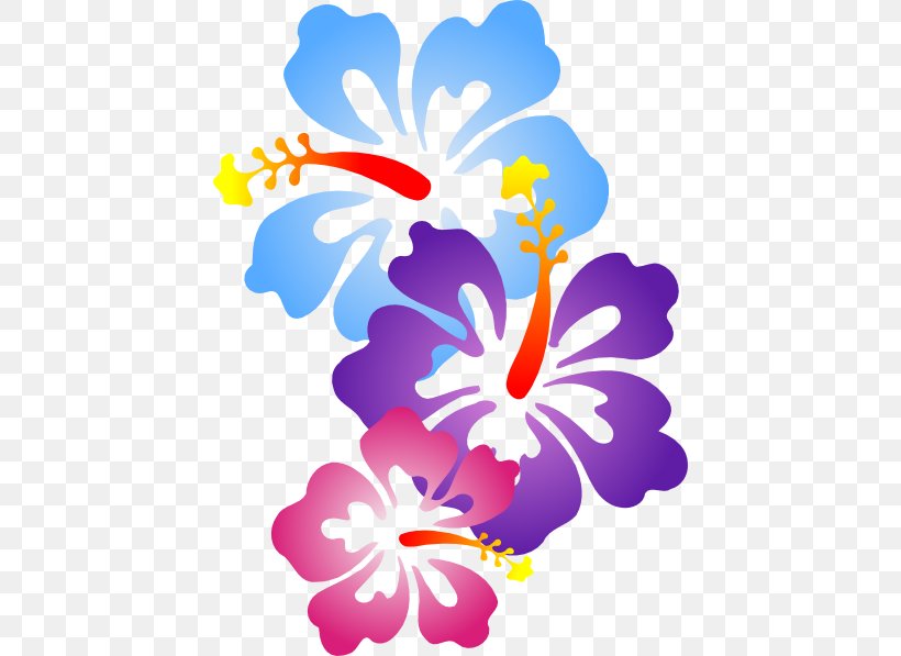 Rosemallows Desktop Wallpaper Hawaiian Hibiscus Clip Art, PNG, 432x597px, Rosemallows, Blue, Color, Flora, Floral Design Download Free