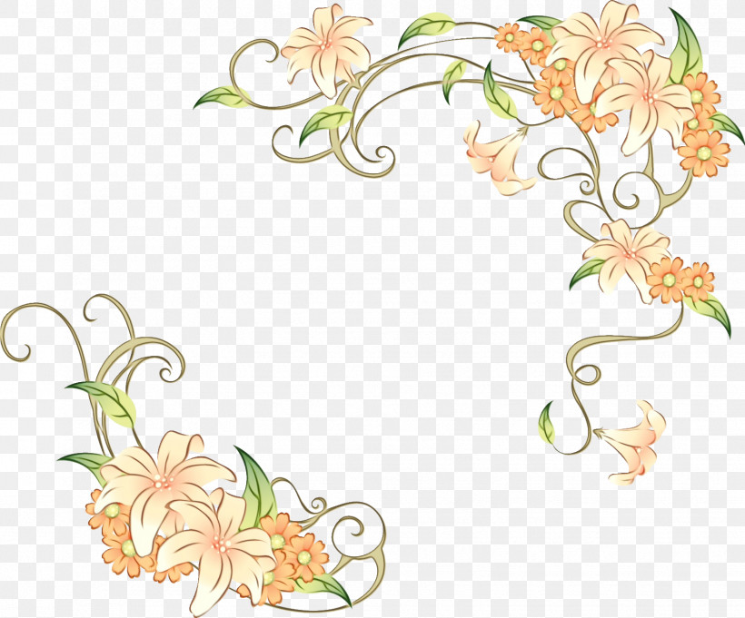 Floral Design, PNG, 1531x1273px, Lily Rectangular Frame, Floral Design, Floral Frame, Flower, Lily Frame Download Free