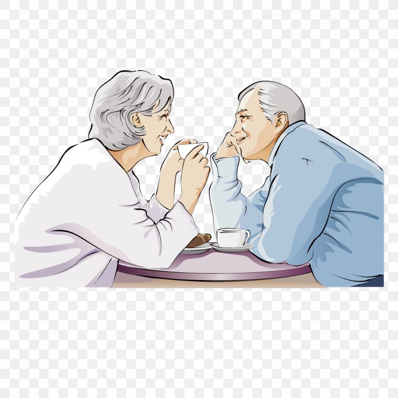 Old Age Homo Sapiens Couple, PNG, 1134x1134px, Watercolor, Cartoon, Flower, Frame, Heart Download Free