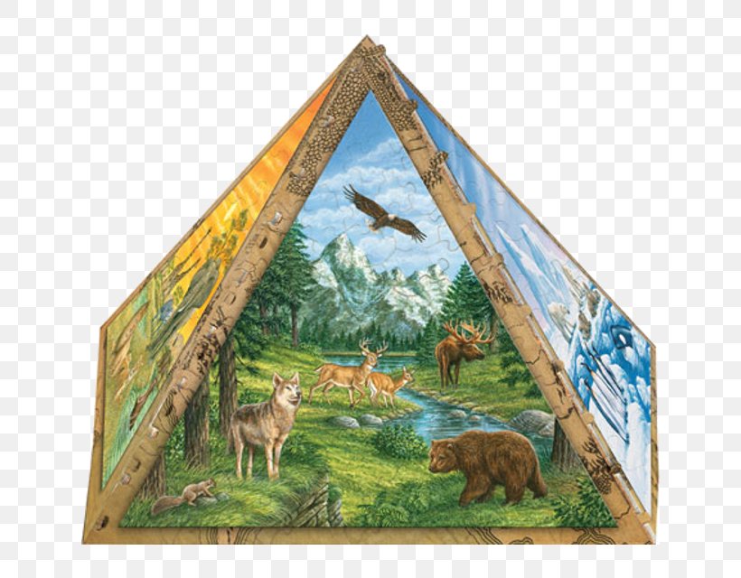 Pyramid Puzzle Painting Picture Frames Wildlife Animal, PNG, 640x640px, Pyramid Puzzle, Animal, Cork, Fauna, Painting Download Free