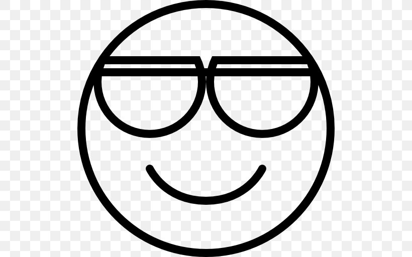 Smiley White Text Messaging Line Clip Art, PNG, 512x512px, Smiley, Area, Black And White, Emoticon, Eyewear Download Free