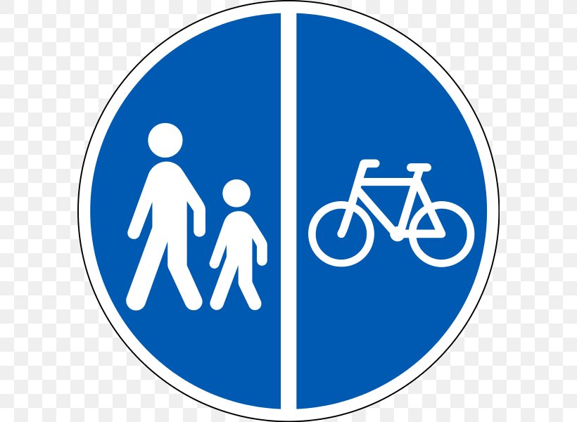 Traffic Sign Bicycle, PNG, 600x600px, Traffic Sign, Area, Bicycle, Blue, Brand Download Free